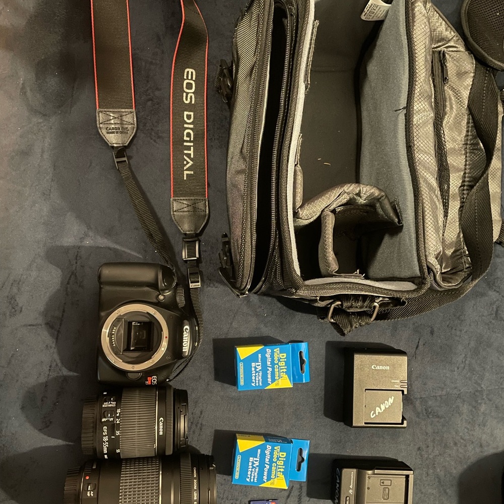 Canon Black DSLR Camera Set with Accessories